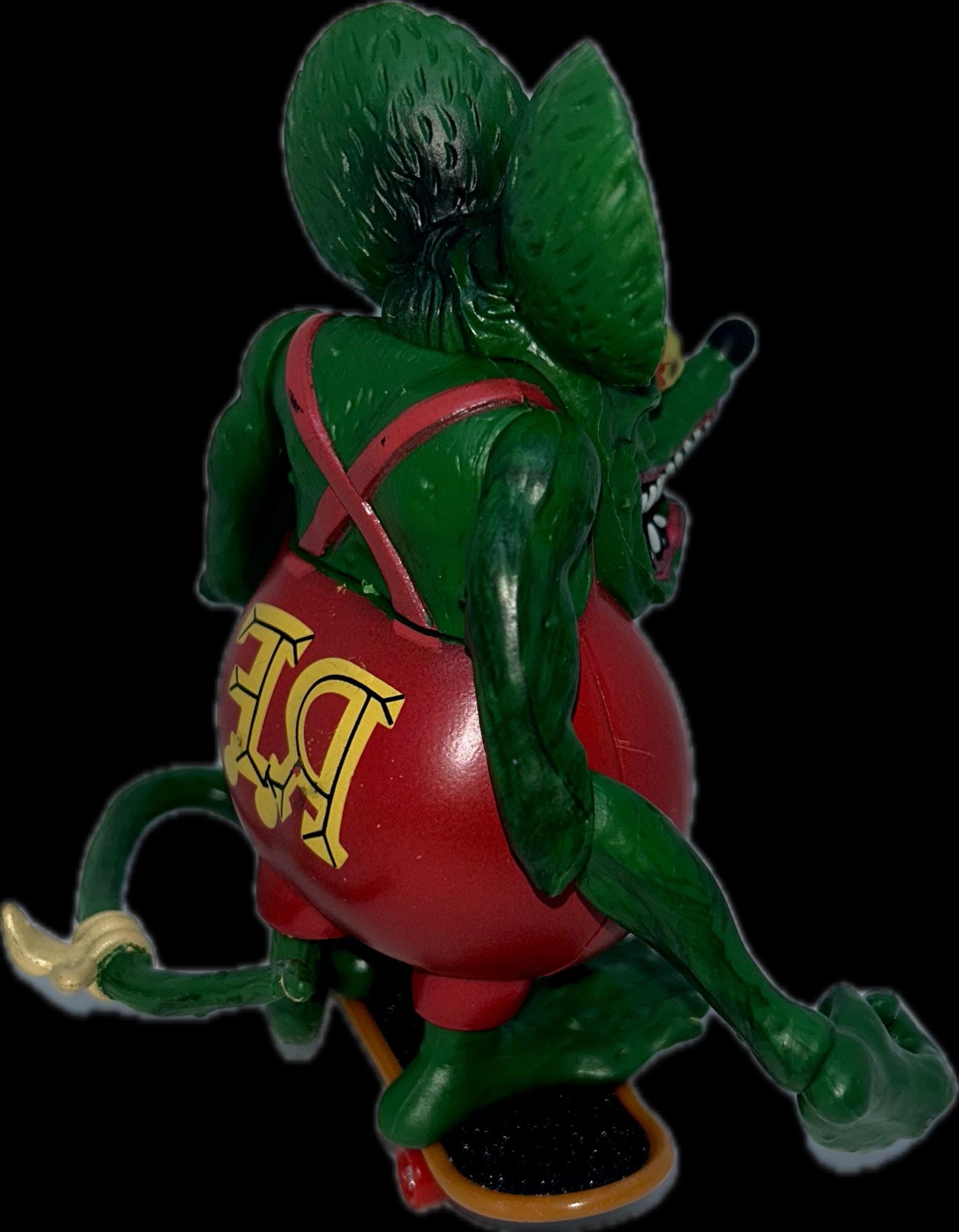 Rat Fink on a Skateboard, Rat Fink Toy, Big Daddy Ed Roth Rat Fink