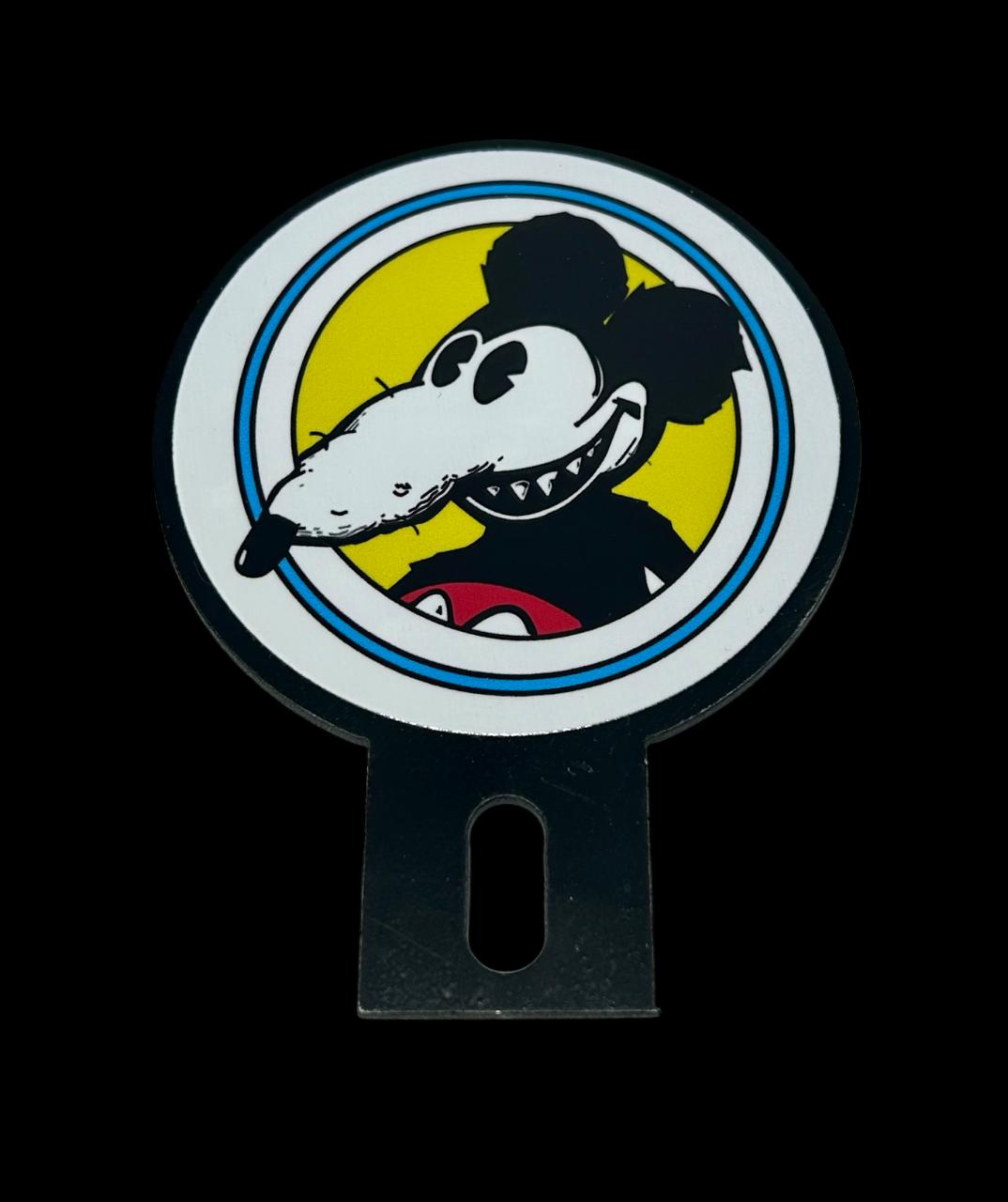 Mickey Rat License Plate Topper, Rat Fink Plate Topper, Hot Rod