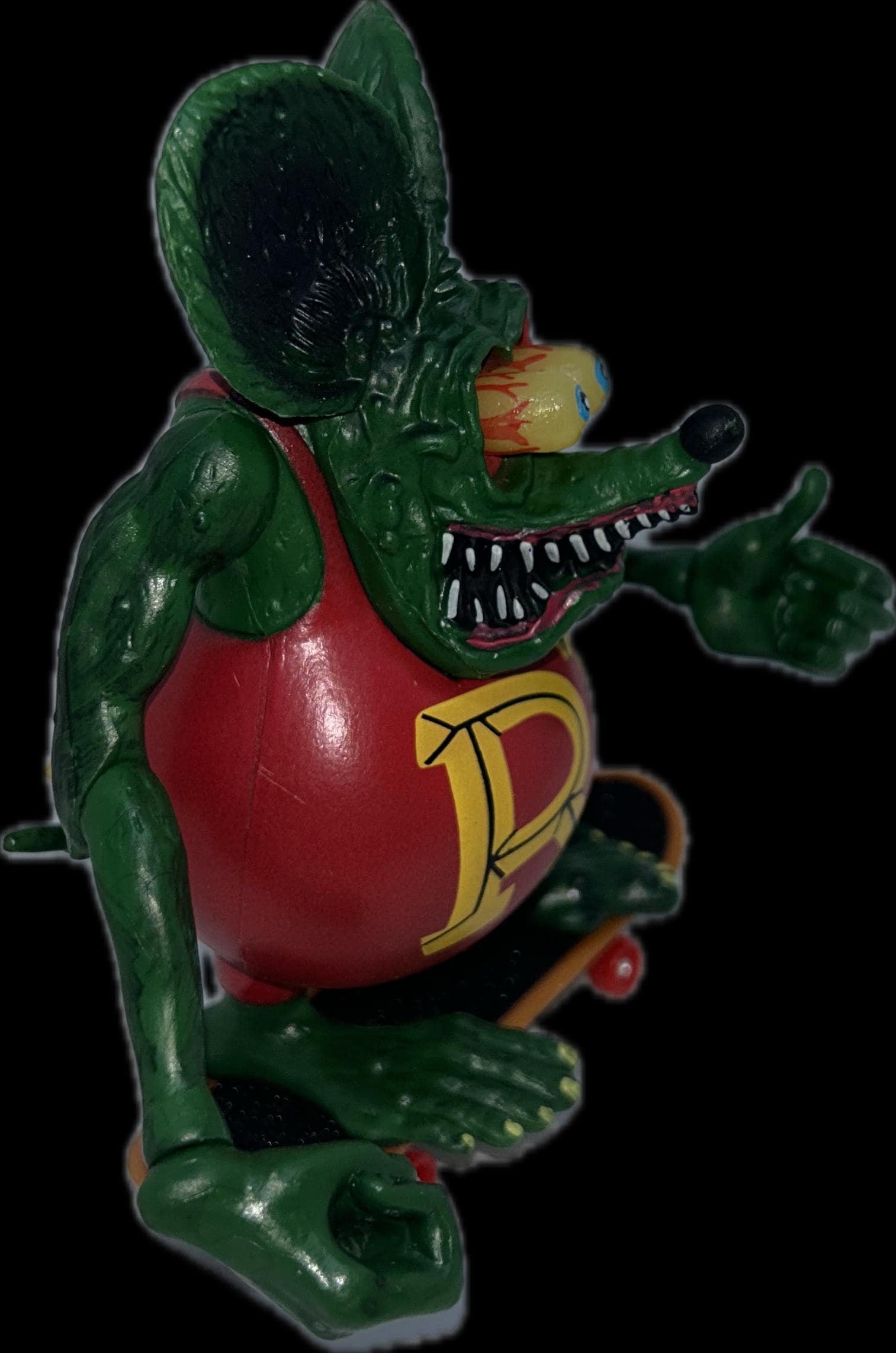 Rat Fink on a Skateboard, Rat Fink Toy, Big Daddy Ed Roth Rat Fink