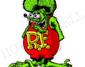 Rat Fink 3d Wall Plaque - Unique Rat Fink 3d Sign - Rat Fink