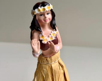 Hula girl dashboard bobble head, Hot Rod dashboard bobblehead, Hawaiian Hula Girl bobble head dashboard accessory, lowrider Hula Girl
