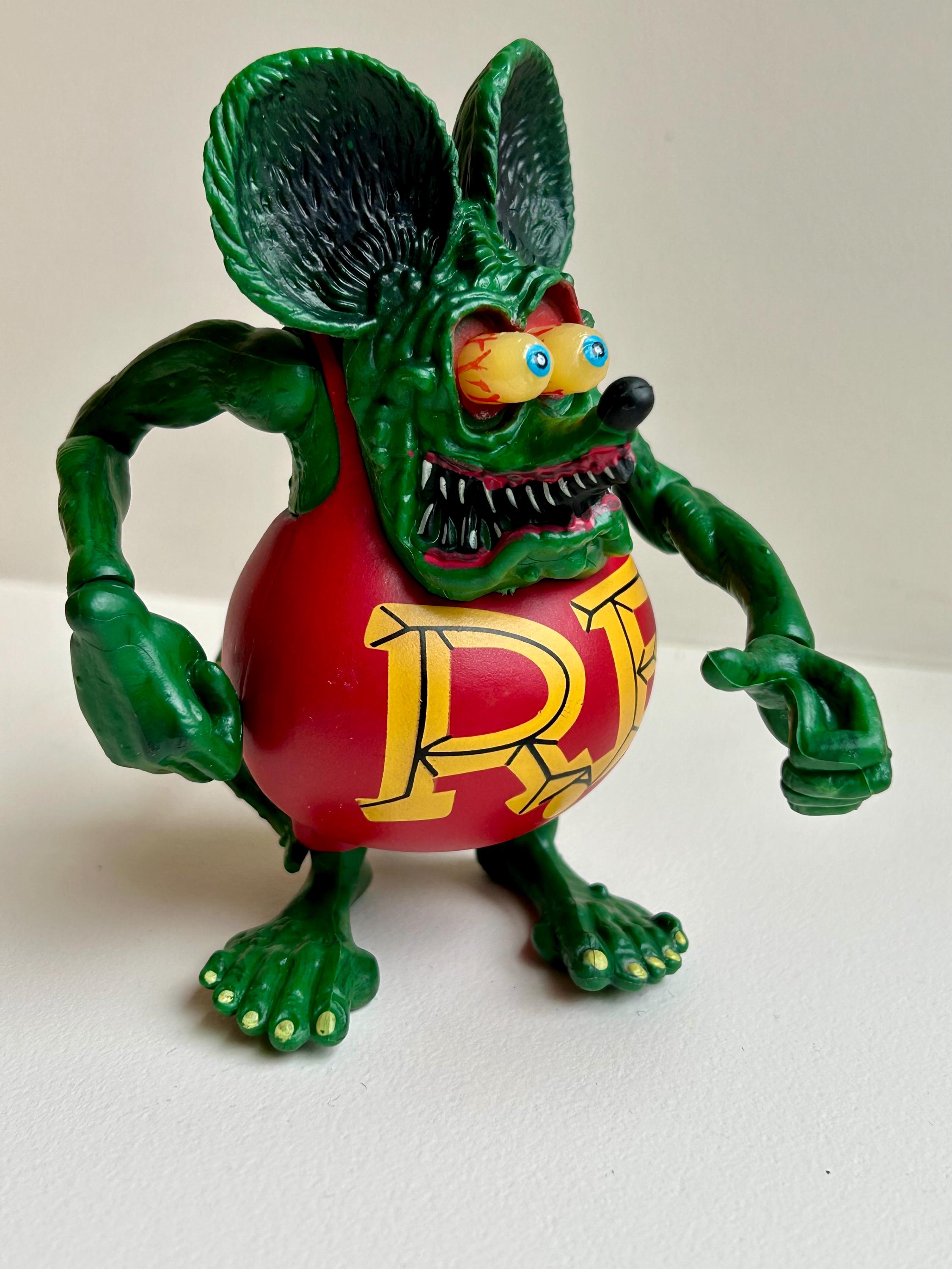 Rat Fink on a Skateboard, Rat Fink Toy, Big Daddy Ed Roth Rat Fink