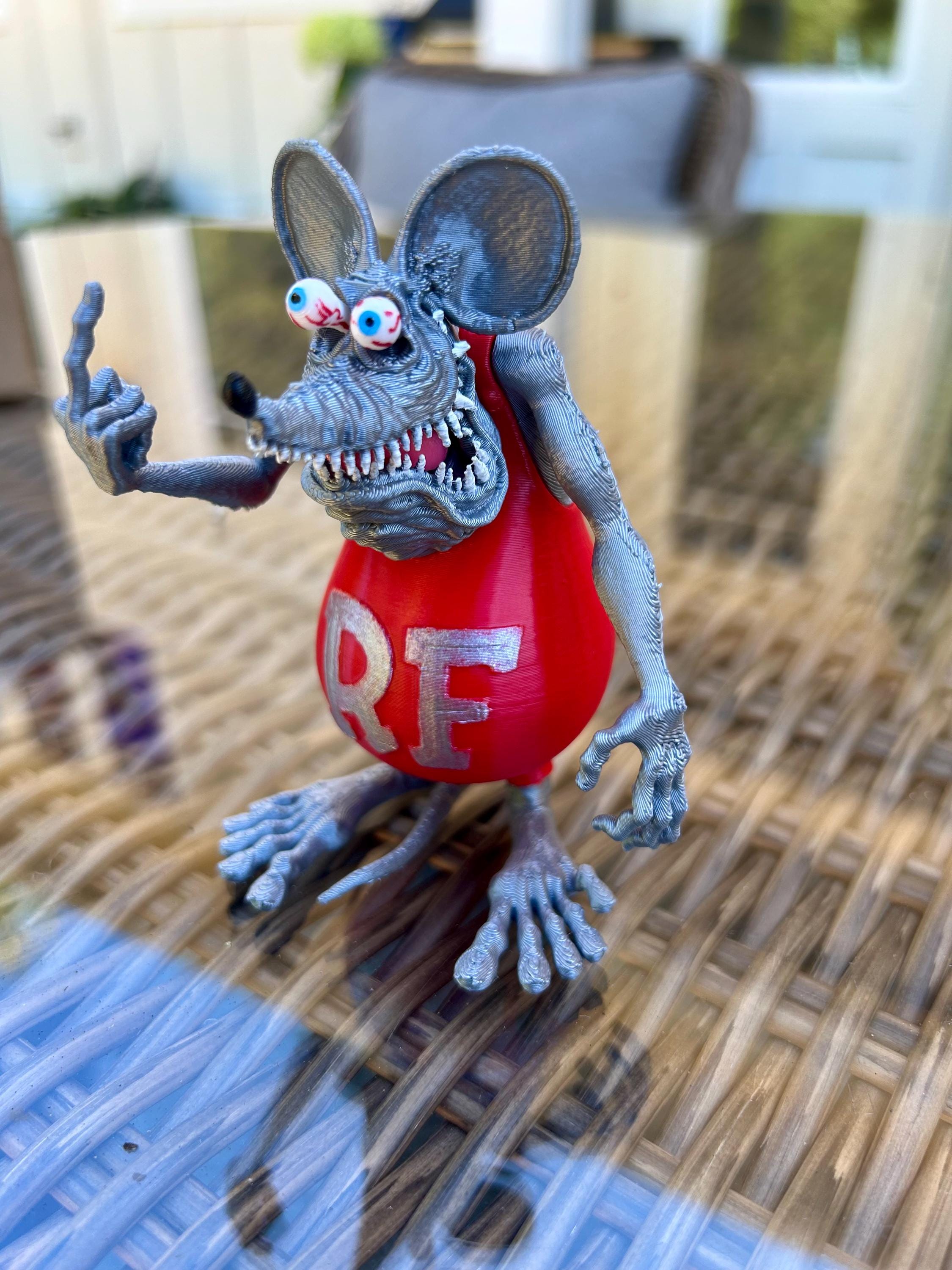 8 Rat Fink Inspired Figurines 1/64 Scale Diecast 8-Piece Rat Fink