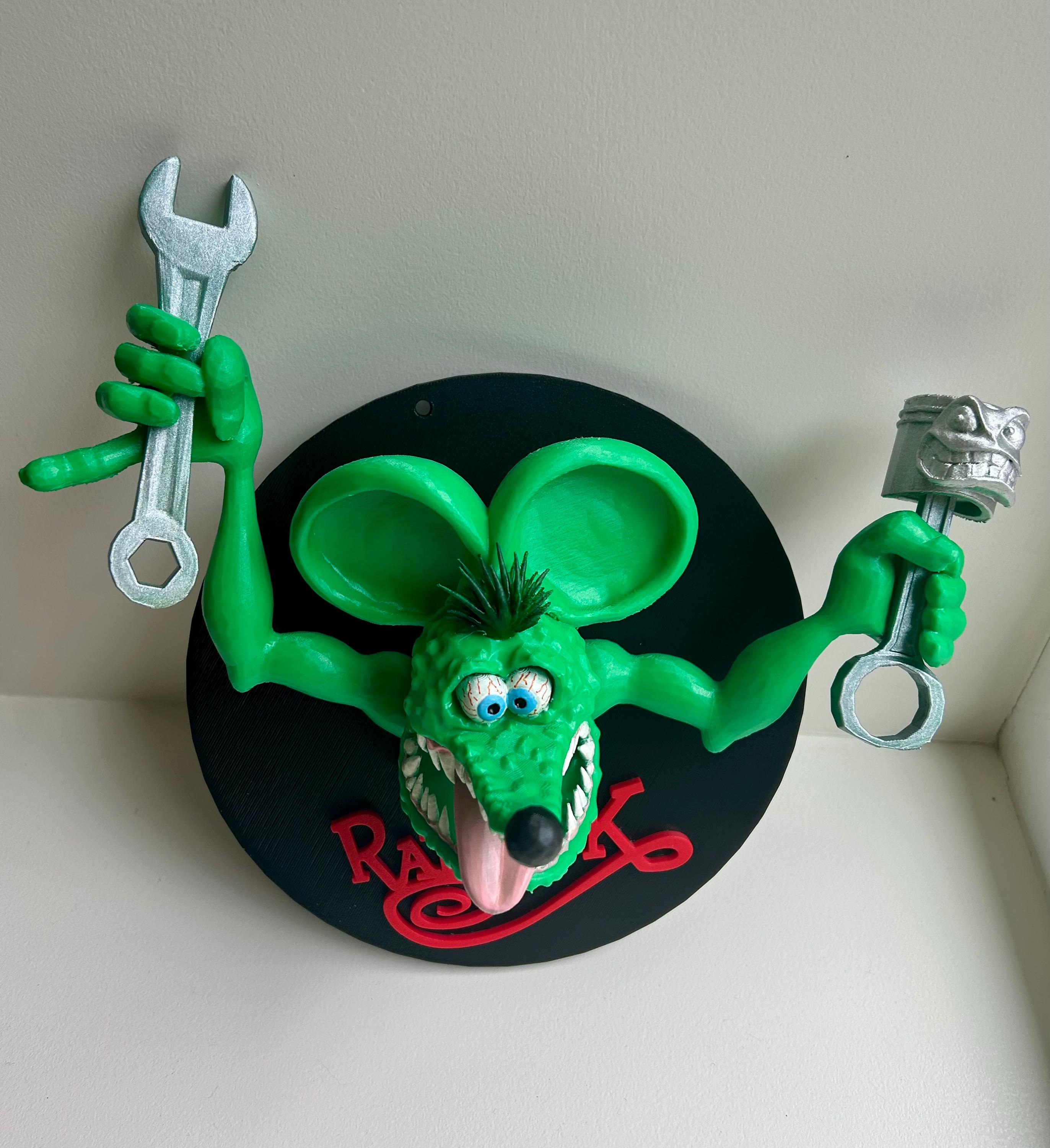 RAT FINK 蓄光 バンク 約60cm 超BIG60cm】Rat Fink ラットフィンク ビッグバンク ブルー 【公式通販】