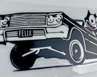 Felix the Cat Lowrider Chevy Impala - Felix the Cat Decal