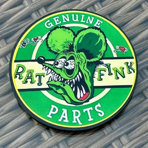 Rat Fink fridge magnet, Ed Roth Big Daddy Rat Fink magnet, Large Rat Fink Magnet, Hot Rod Rat Fink Magnet, Ed Roth Rat Fink toolbox magnet