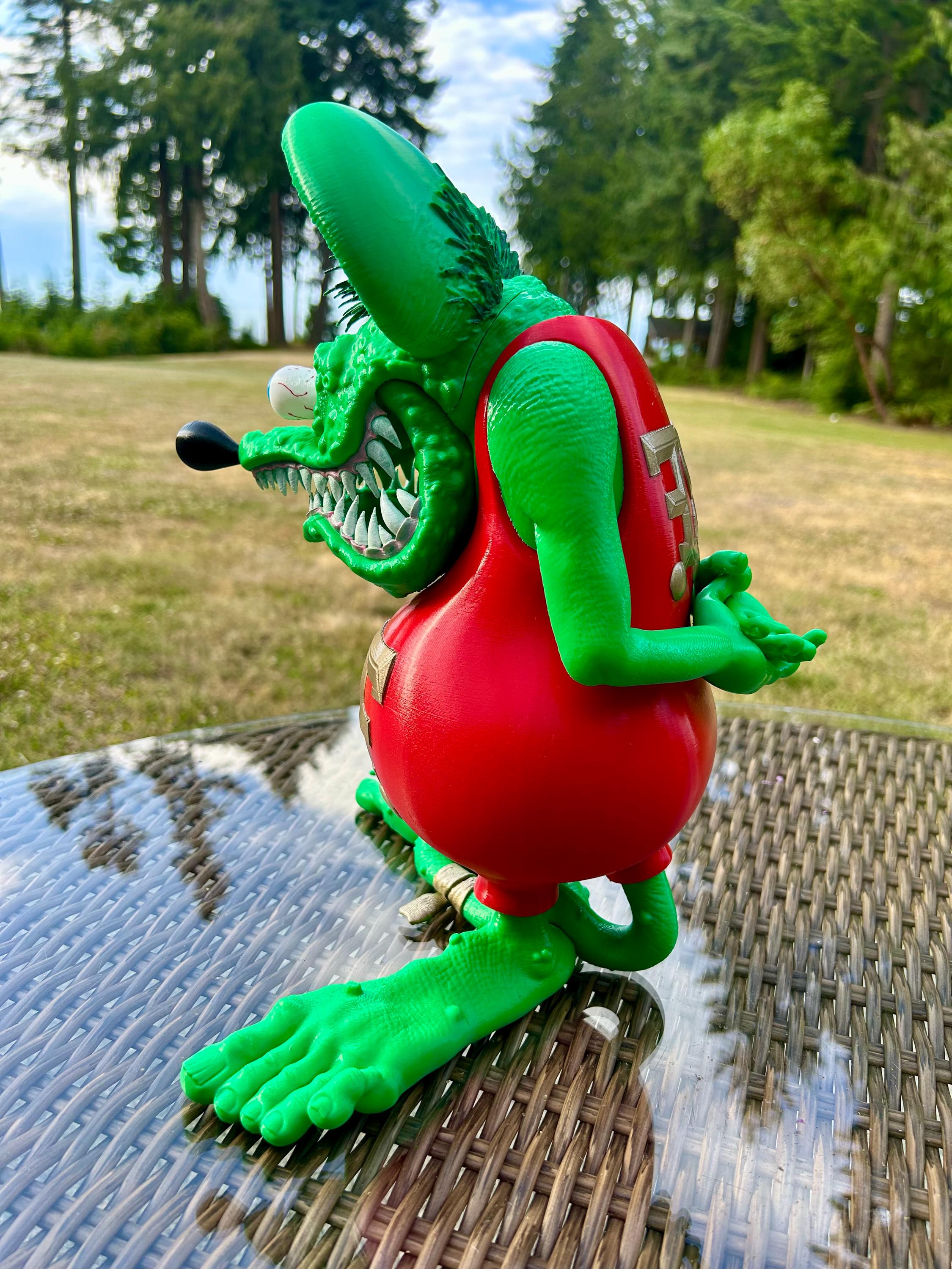 Rat Fink GIANT 13' Tall Collectible Figurine - Hot Rod Rat Fink