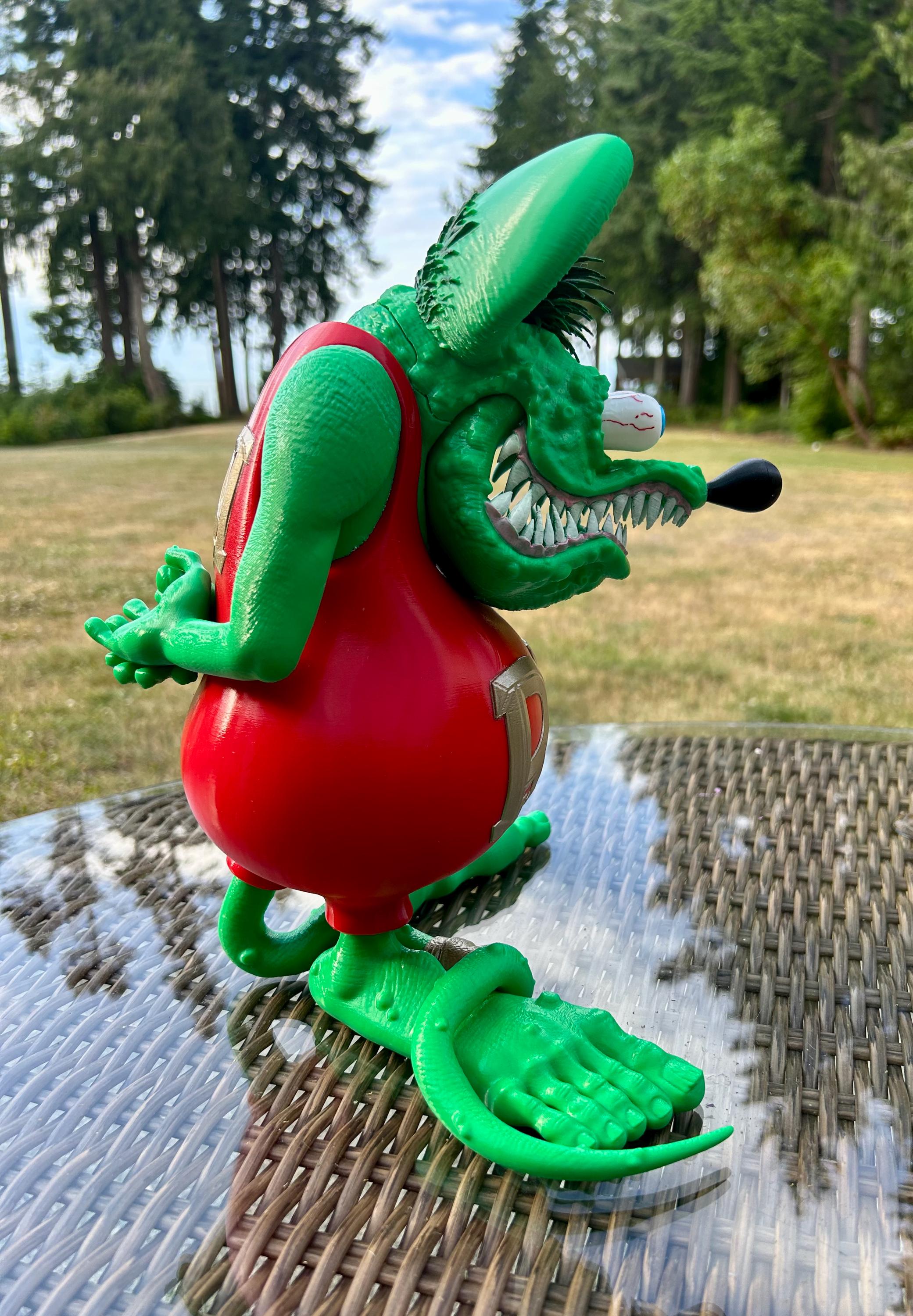 Rat Fink GIANT 13' Tall Collectible Figurine - Hot Rod Rat Fink