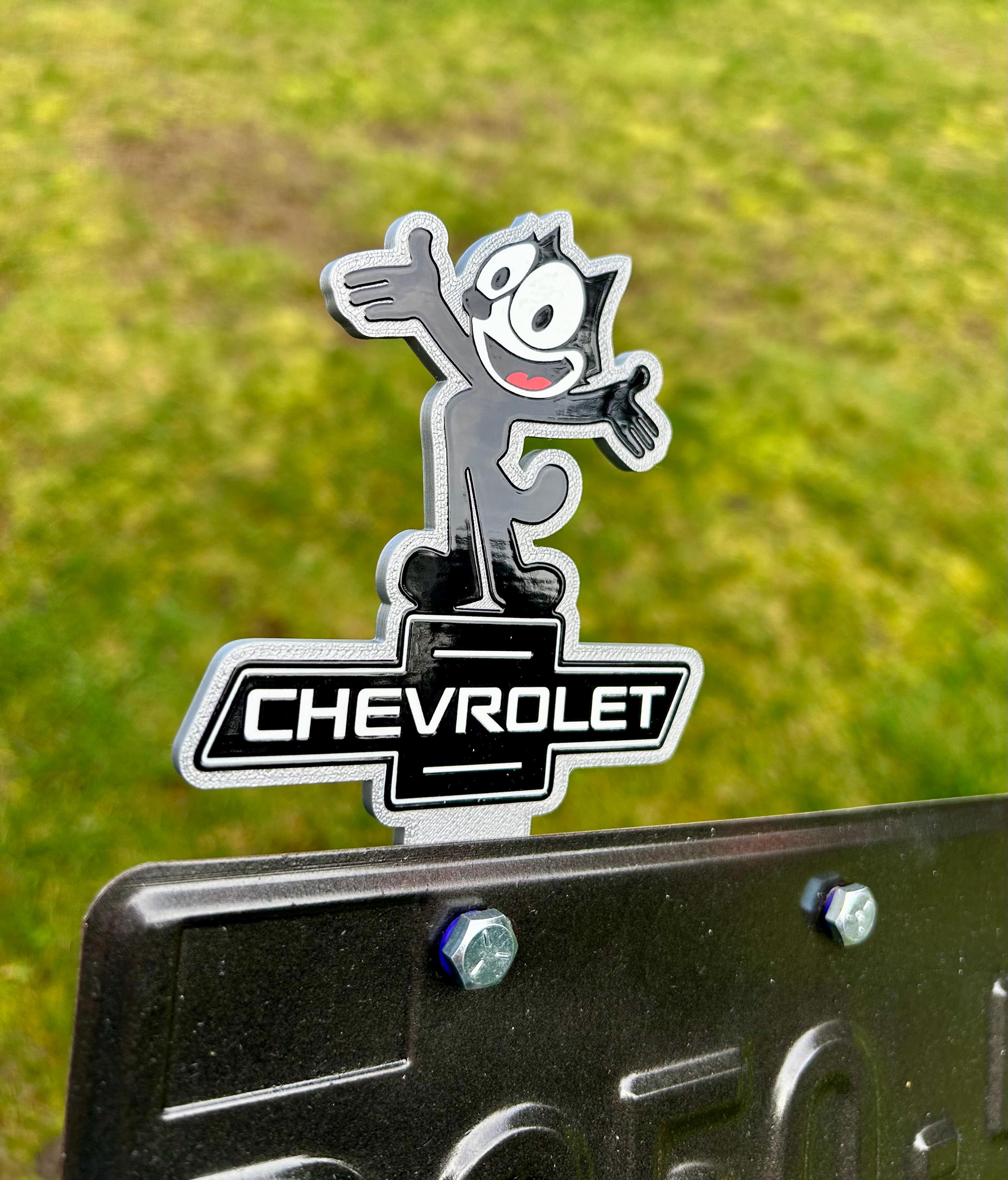 Felix Chevrolet Plate Topper, Felix the Cat License Plate