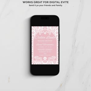 Digital Cielito Lindo Baby Shower Evite – Pink Papel Picado Theme – Editable Canva Template for Text or Email – Instant Download Fiesta Baby Shower Invitation for Girl – Mexican Baby Shower Invite for Mobile