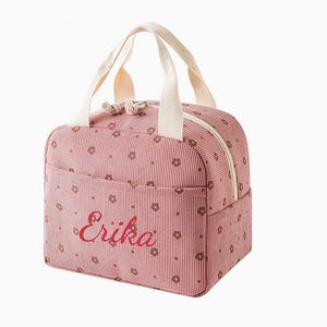 Bolsa de almuerzo portátil personalizada, bolsa de comida térmica, lonchera escolar para exteriores con cremallera