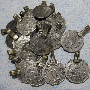Vintage Pakistan Coins Upcycled Pendant Supplies Jewelry Pendants ...