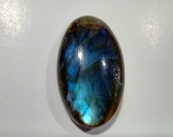 Pierre cabochon ovale Labradorite russe irisée Blue flash 17 x 29 mm Jewely supply 21t15