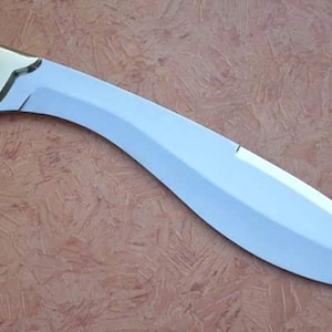 Cuchillo de caza de acero D2 hecho a mano, personalizado, ideal para falcatas, bowie, espadas y machetes, ideal para coleccionistas y entusiastas.