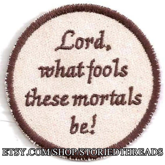 Shakespeare Sommernachtstraum Puck Zitat Patch