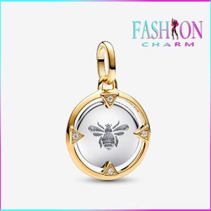 Bee Medallion Charm Pandora silver jewelry, bracelet jewelry, girls pendants, girls gifts