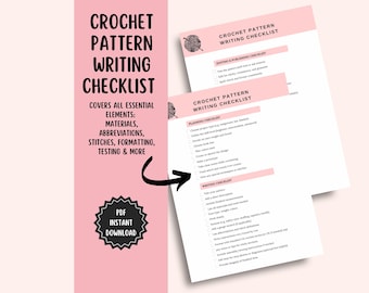 Crochet Pattern Writing Checklist: Amigurumi Design Guide (PDF)