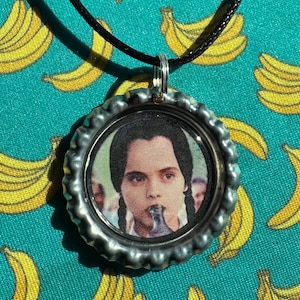 Wednesday Addams Family  Necklace Pendant  Set Horror Movies Jewelry