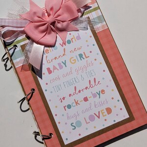 Welcome baby girl premade album, baby book, junk journal, baby&#39;s first year