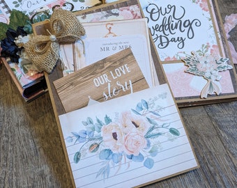 Wedding junk journal kit, photo album