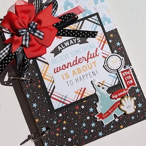 Disney vacation premade junk journal autograph album