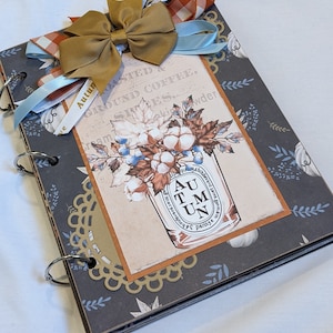 Fall premade junk journal, photo album