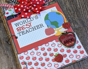 World's best teacher junk journal, photo album