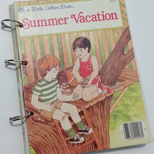 Little Golden Book Summer Vacation junk journal