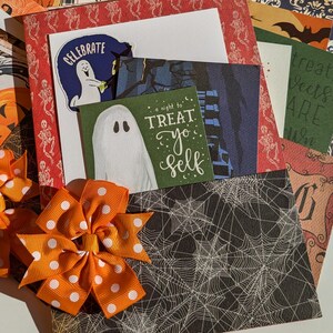 Halloween premade junk journal stuff folio pocket