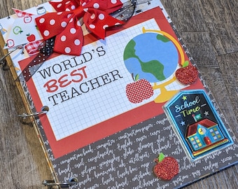 World's greatest teacher junk journal, planner, photo album