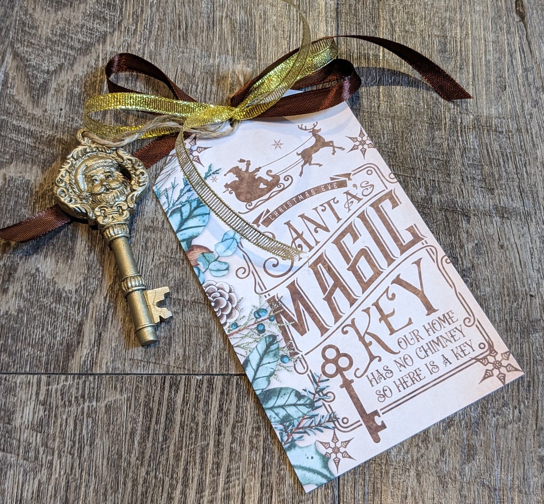 Magic Key Elf Santa's Magic Key With Thank You Letter From Santa - Etsy