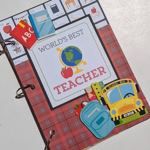 Best Teacher premade junk journal, photo album image 1