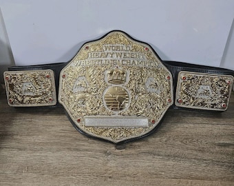 Fandu Belts NWA Big Gold World Heavyweight Wrestling Champion Gürtel Metall Leder
