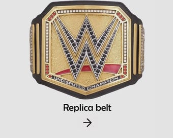 NYTT Universal Championship Belt Undisputed Replica - 4 mm Mässing Vuxenstorlek