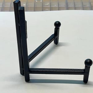 Black Metal Art Display Stand: Adjustable Easel for Plates and Art displays Stand Bild 3