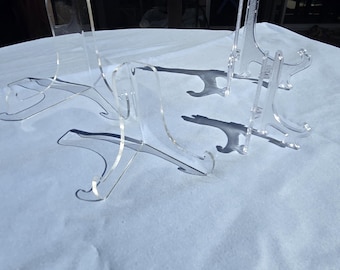 Klar Acryl Display Ständer Verstellbar und Fest Für Teller und Kunst