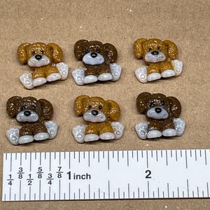 90 COE Freeze and Fuse Small Glass Dogs Embellishment Art Supply Craft Component Glass Animal Accent Puppy Craft Decoration Mosaic