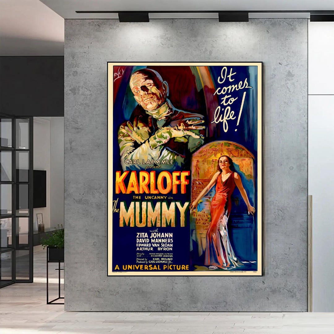 Original the Uncanny Mummy Boris Karloff Movie Egyptian A Universal ...