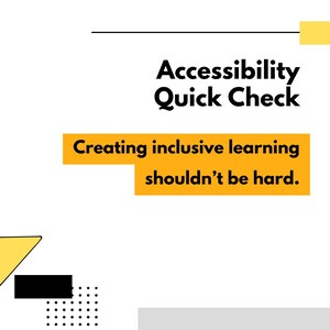 Instructional Design Accessibility Checklist | E-Learning & Course Design UDL Audit Tool