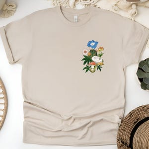 Chemise plantes hallucinogènes, plantes hallucinogènes, tee-shirt amateur de champignons, amateur de champignons, champignons magiques, psychédélique, paix et amour