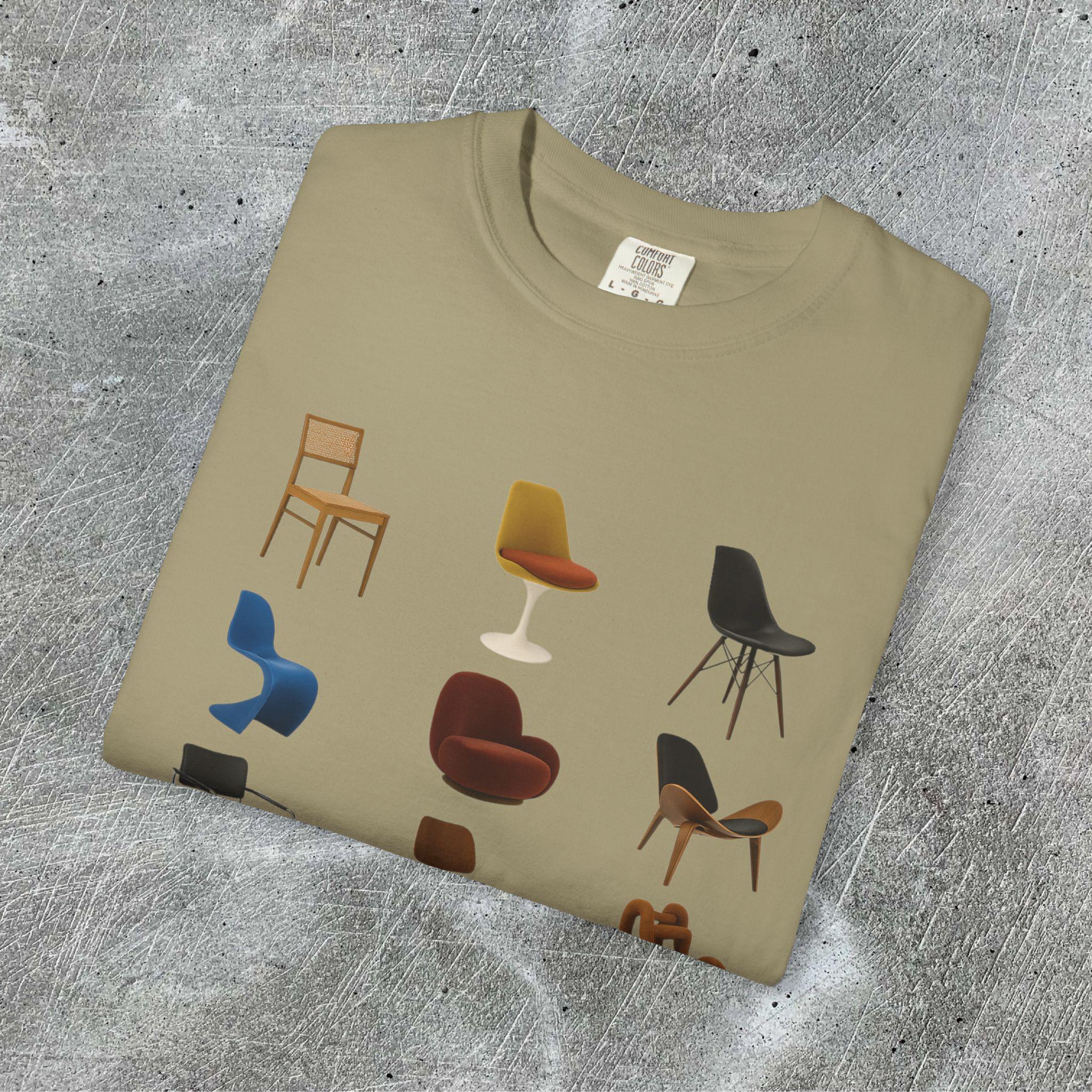 Mid Century Chairs Shirt, Vintage Chair Retro Furniture Tee, VHS 
