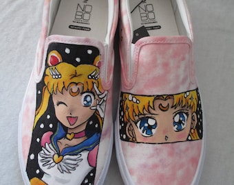 Sailor Moon, SailorMoon, Sailor moon shoes, Sailor moon clothes, Shoes, Custom Shoes, Anime, Anime clothes, Custom clothes, Anime shoes