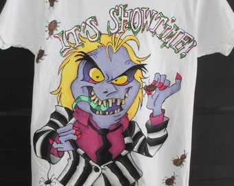 Beetlejuice, kids clothes, 90s cartoons, cartoons, hand drawn clothes, hand painted clothes, kids shirts, custom clothes, geeky, free ship