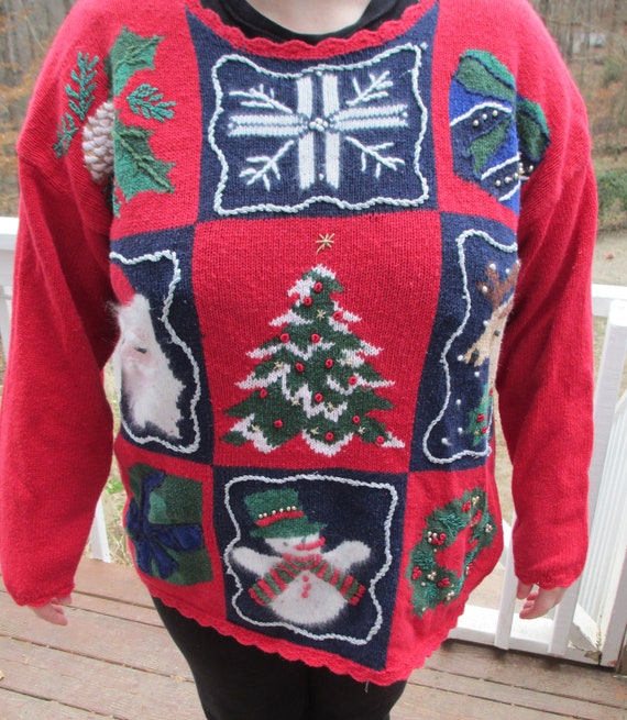 Tacky Christmas sweater, tacky sweater, tacky swea