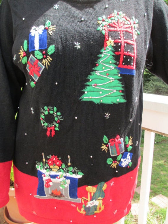 Tacky Christmas sweater, tacky sweater, tacky swea