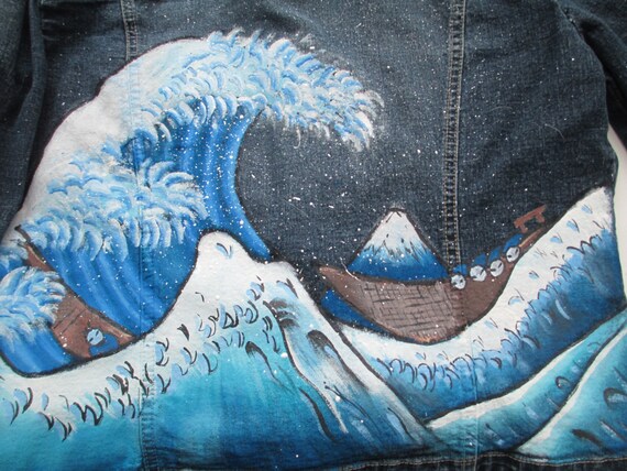The Great Wave Off Kanagawa The Great Wave Off Kanagawa Painting The Great Wave The Wave Hand Drawn Hand Painted Geeky Clothes