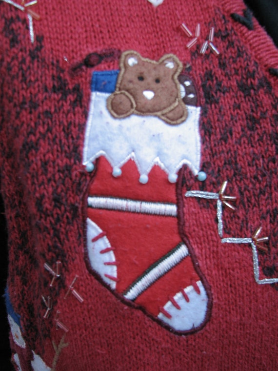 tacky sweater vest, tacky vest, christmas vest, t… - image 2