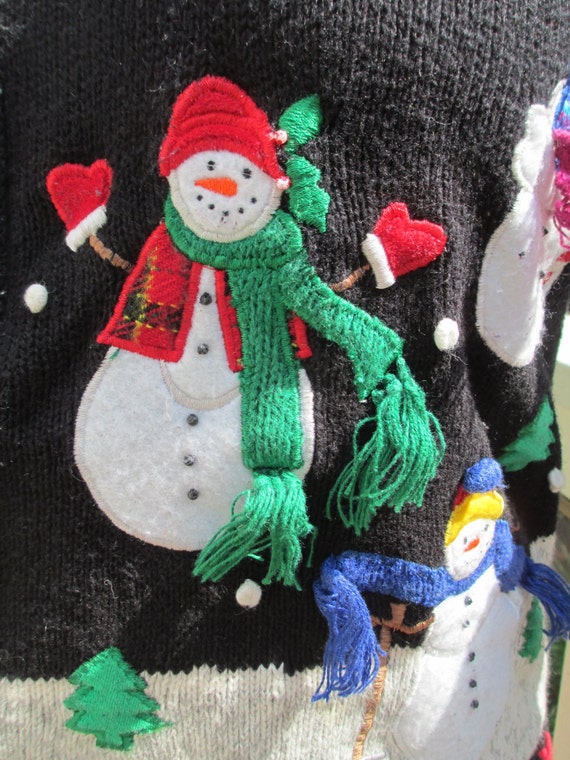 snowman sweater, snowmen sweater, snowman, snowme… - image 2