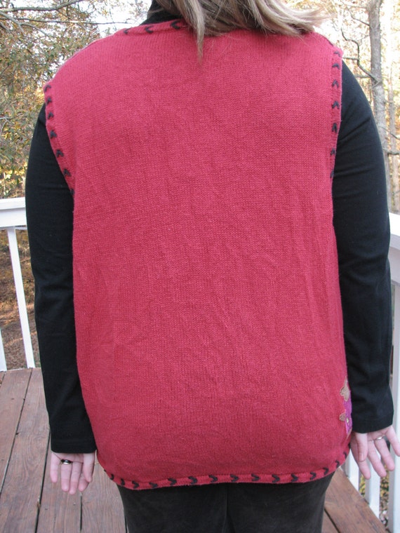tacky sweater vest, tacky vest, christmas vest, t… - image 5