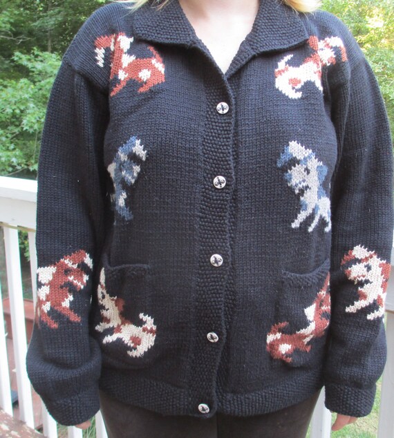sweater with dog on it